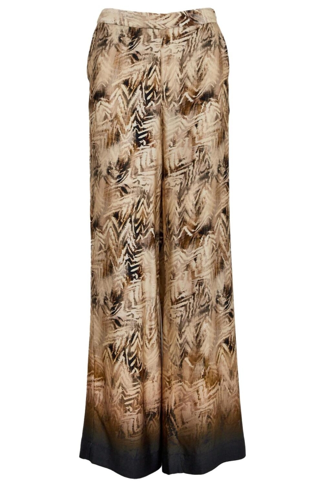 MILENA MID WAIST PANT MI6610 9015P SAND GRAY PRINT